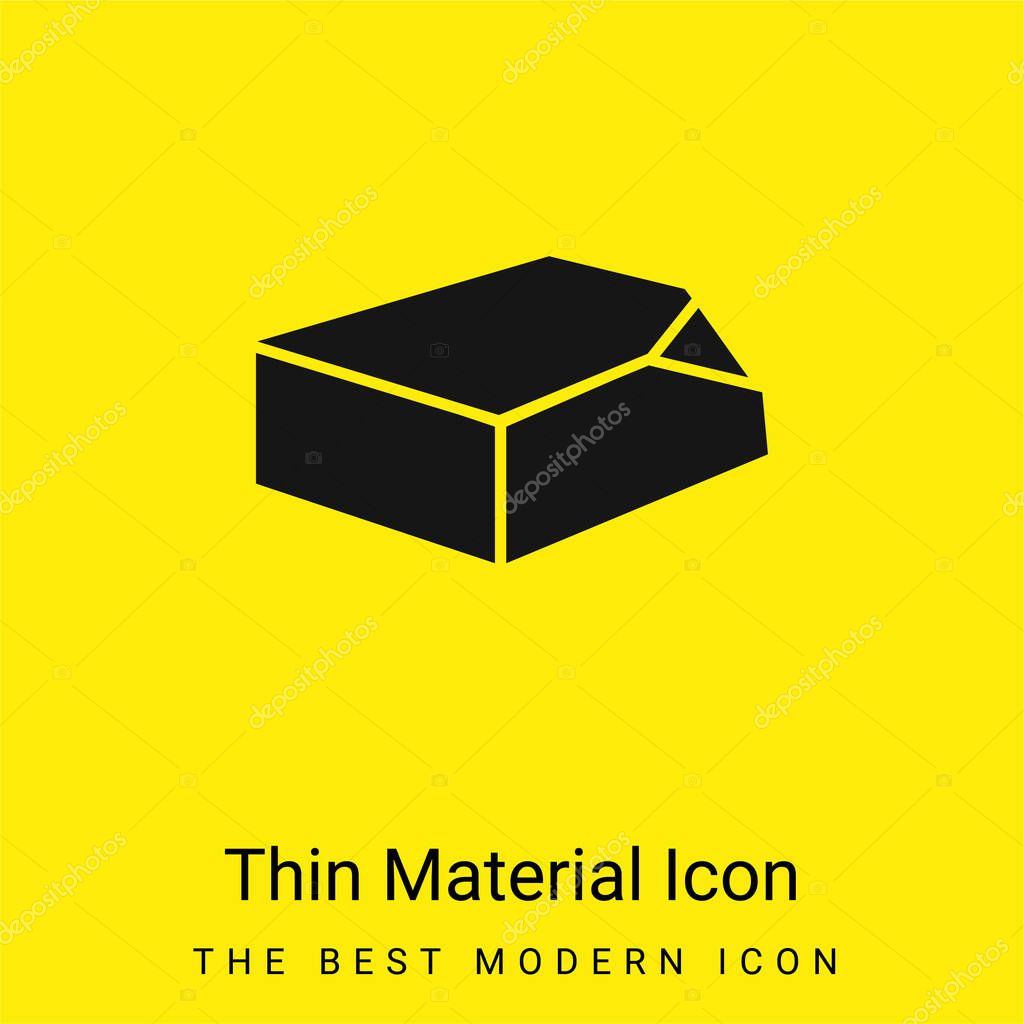 Box Organization Tool minimal bright yellow material icon