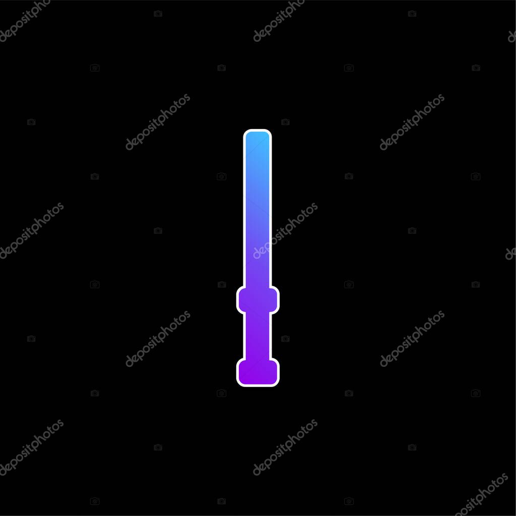 Baton blue gradient vector icon