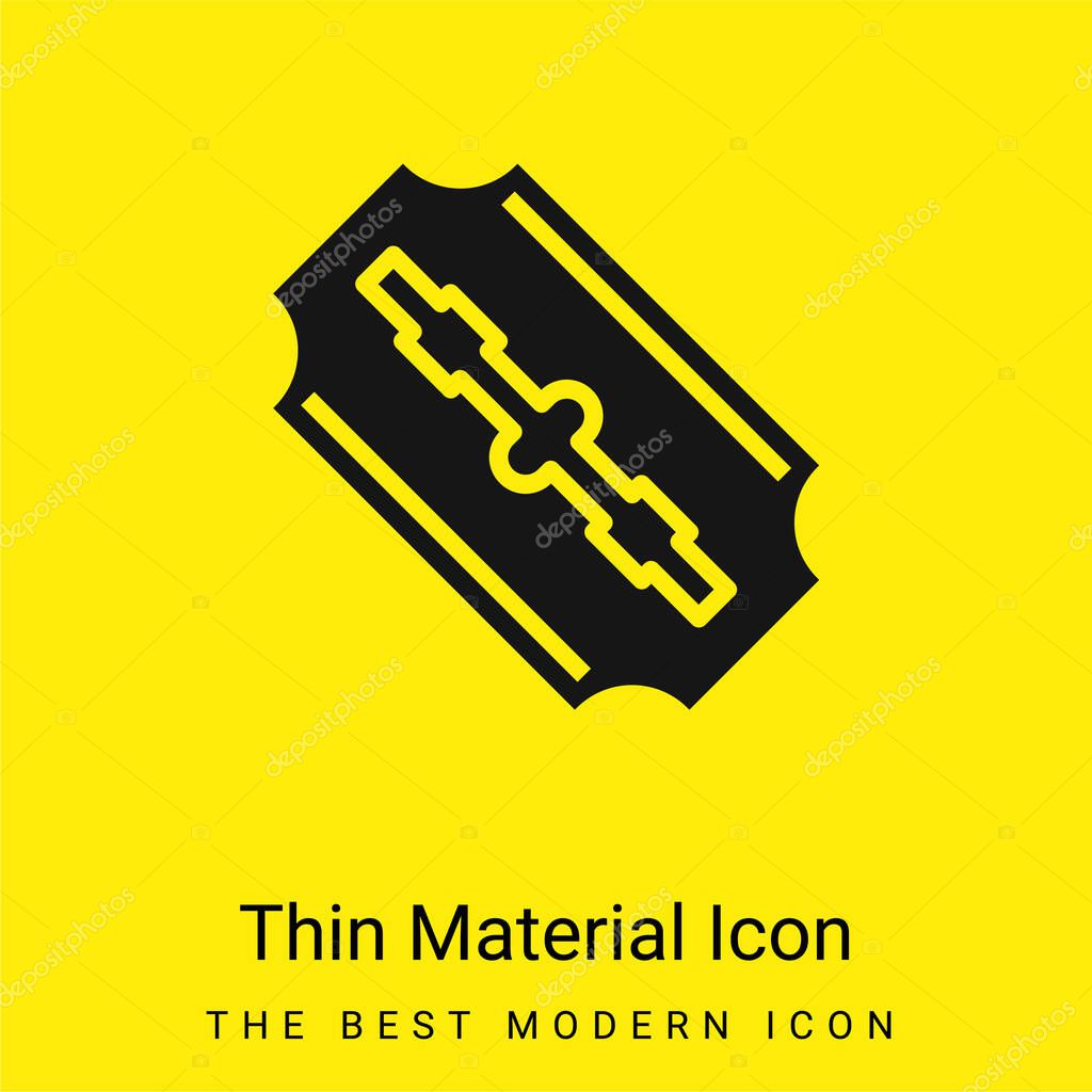 Blades minimal bright yellow material icon