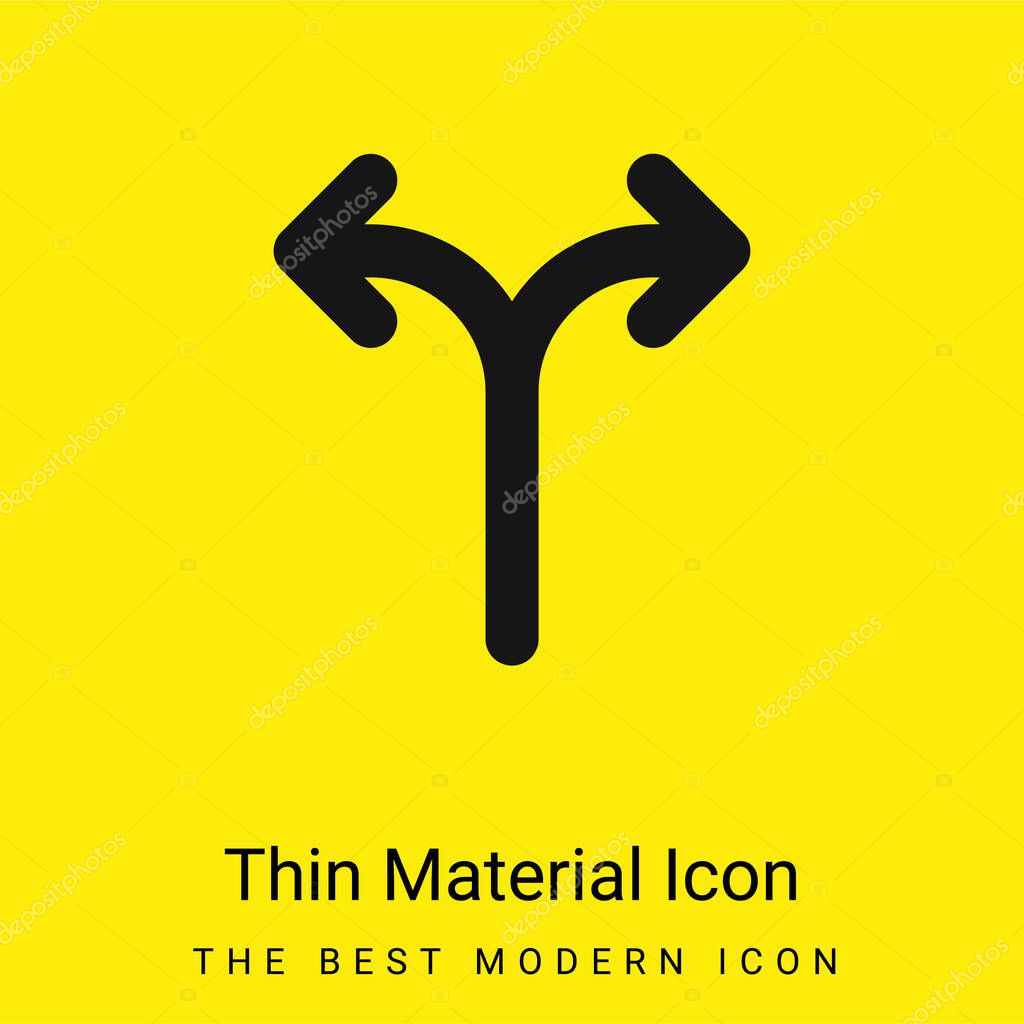 Alternate minimal bright yellow material icon