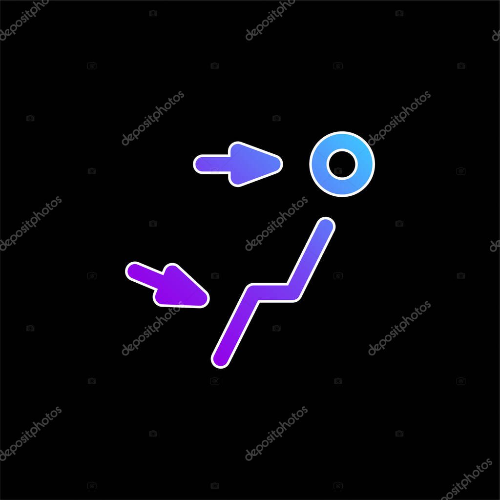 Air Outlet blue gradient vector icon