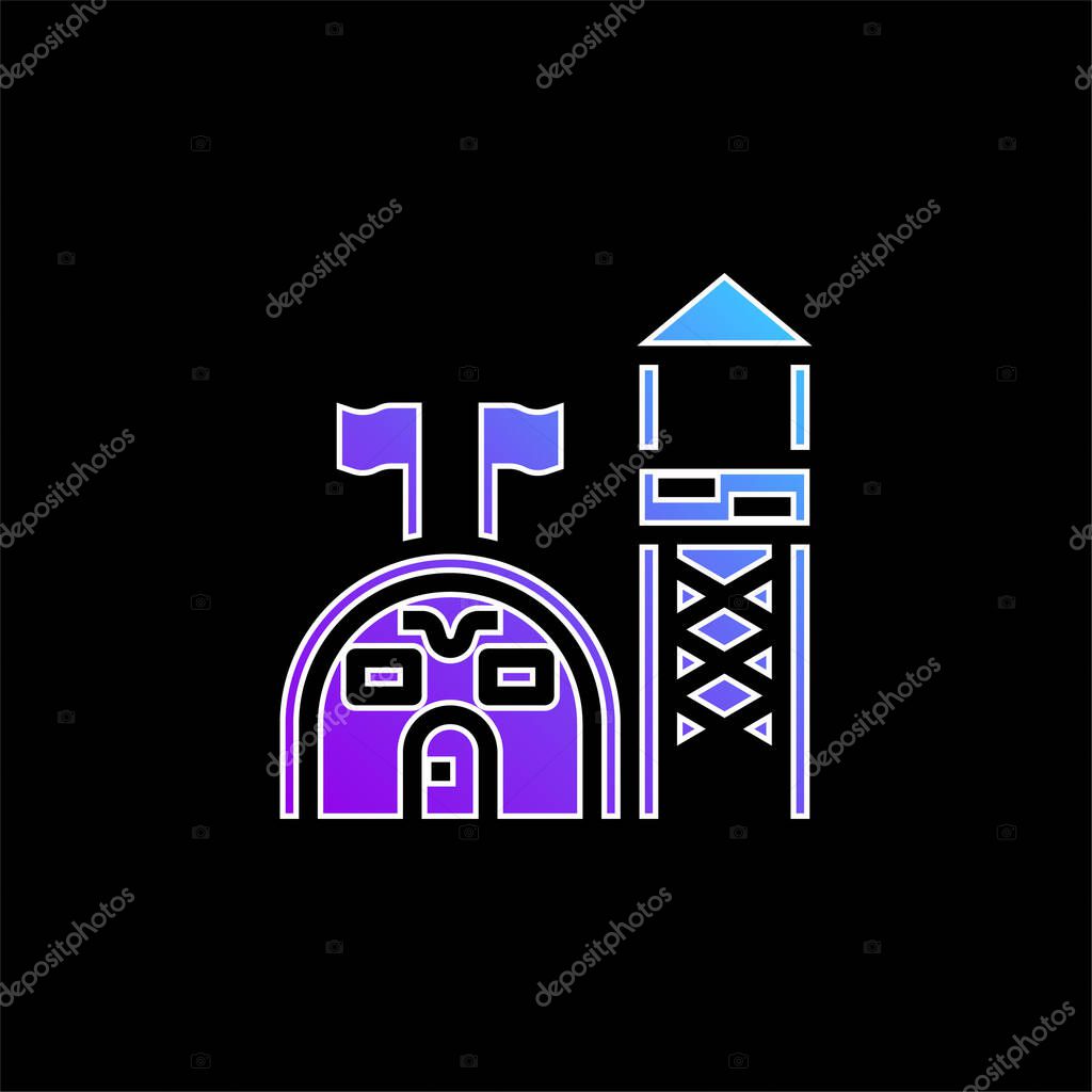 Base blue gradient vector icon