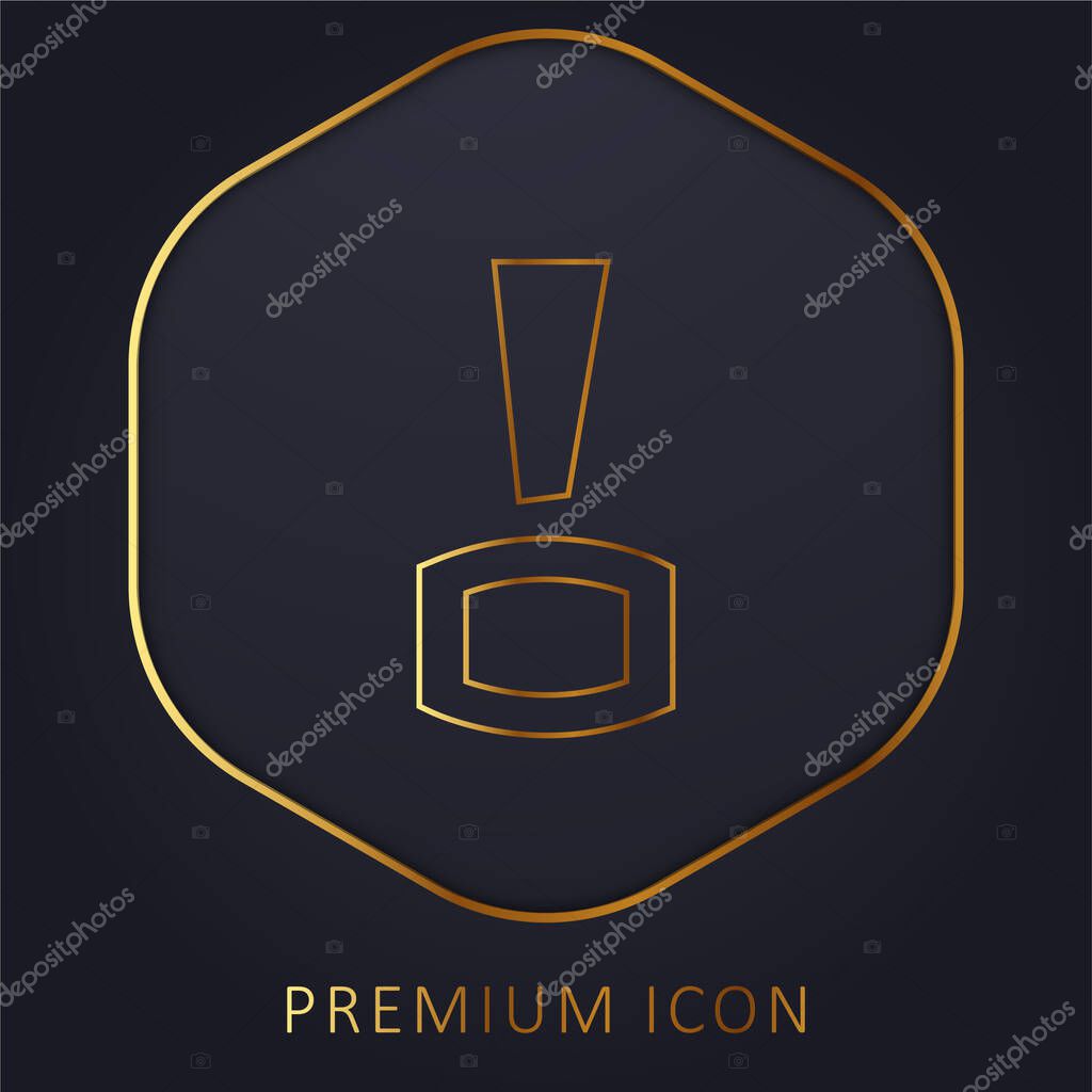 Bitacoras Logo golden line premium logo or icon