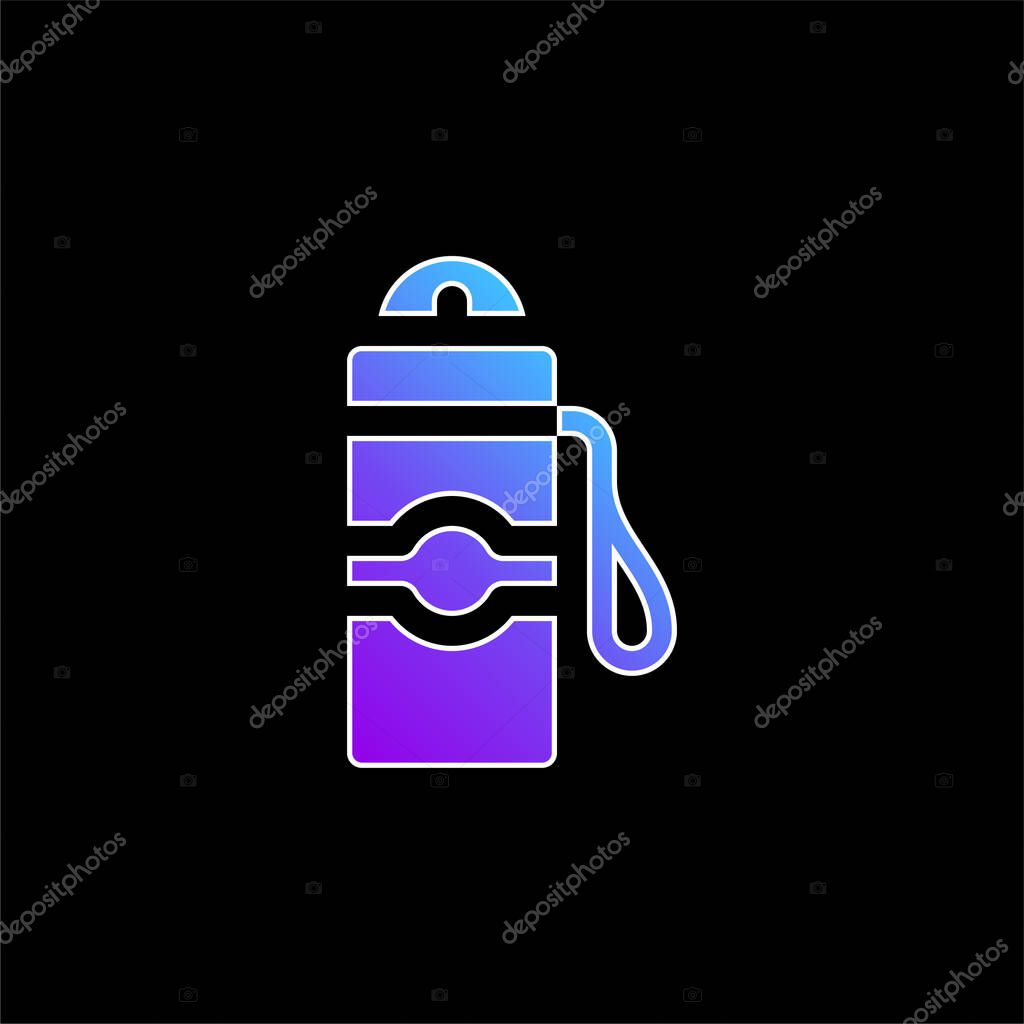 Bottle blue gradient vector icon