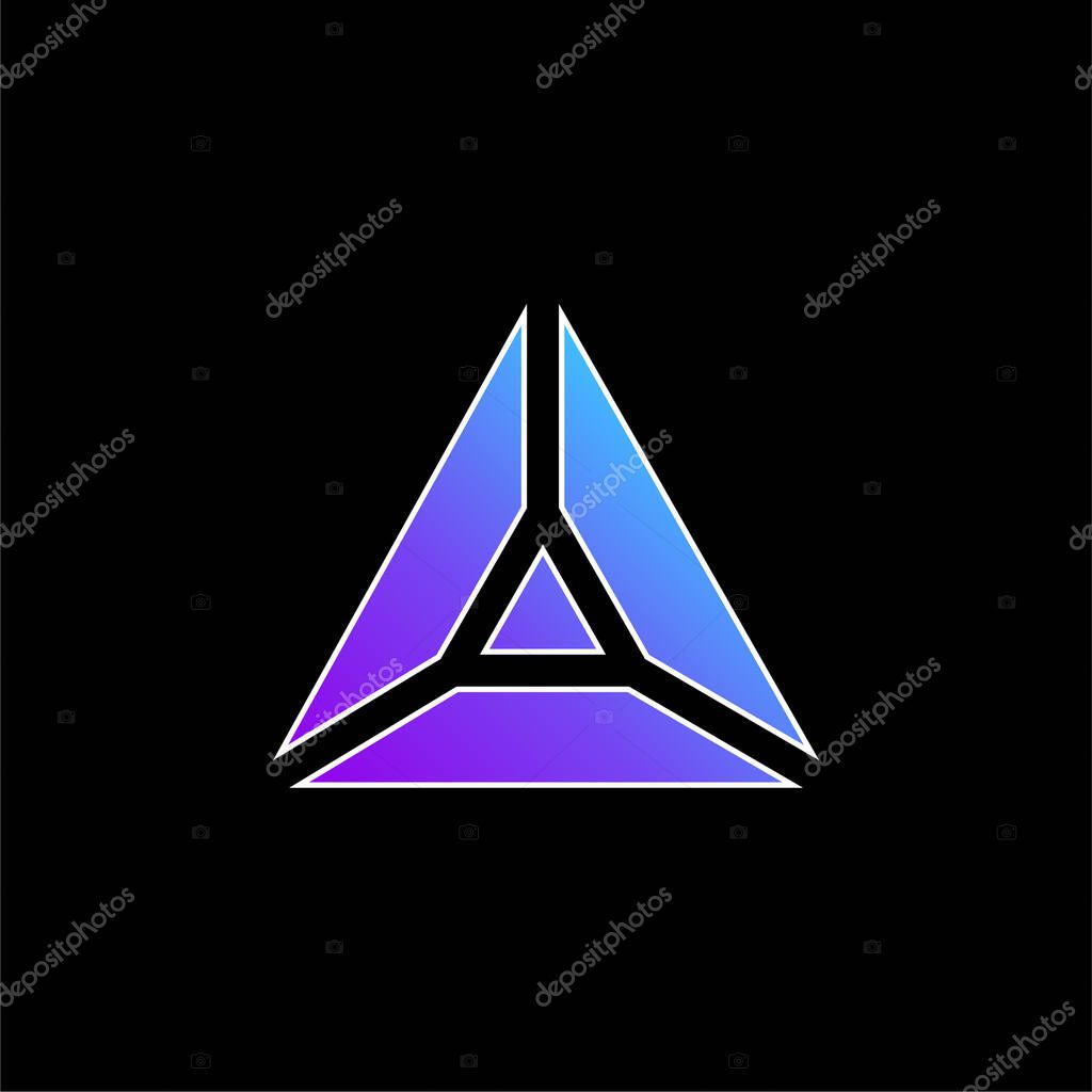 Amethyst blue gradient vector icon
