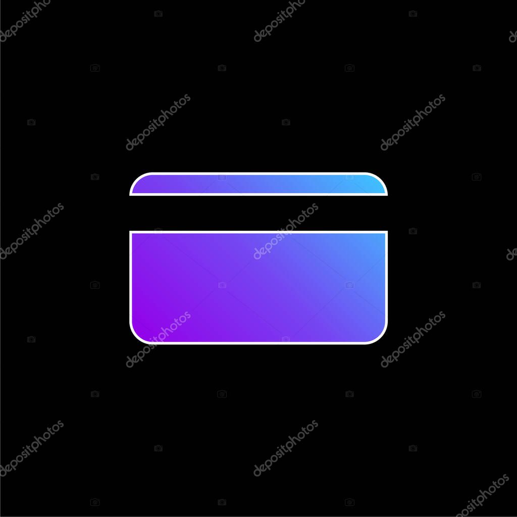 Bank Credit Card blue gradient vector icon
