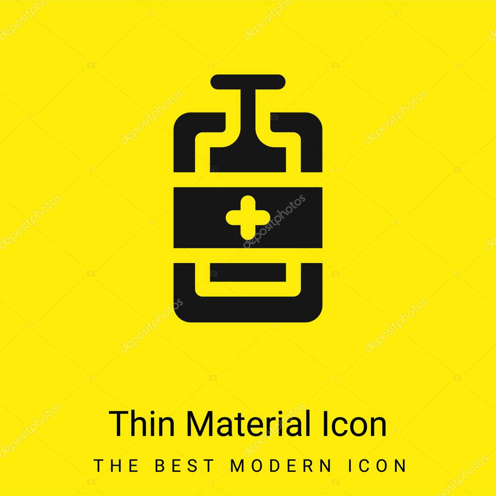 Blood Bag minimal bright yellow material icon