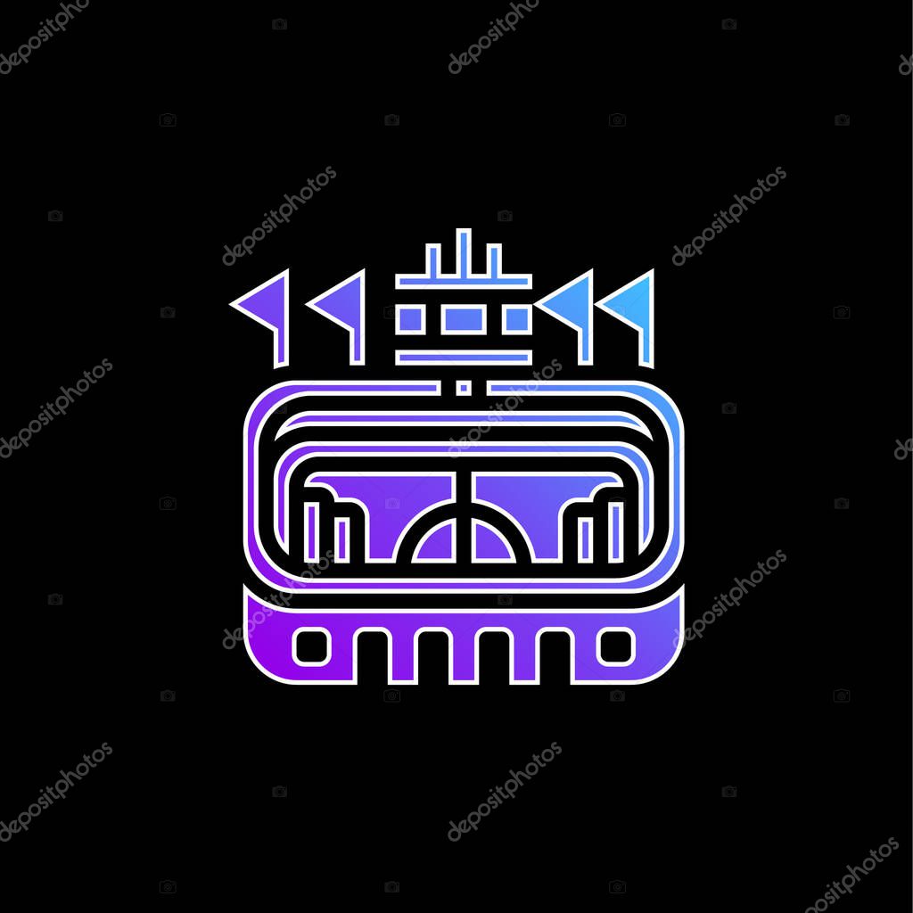 Arena blue gradient vector icon