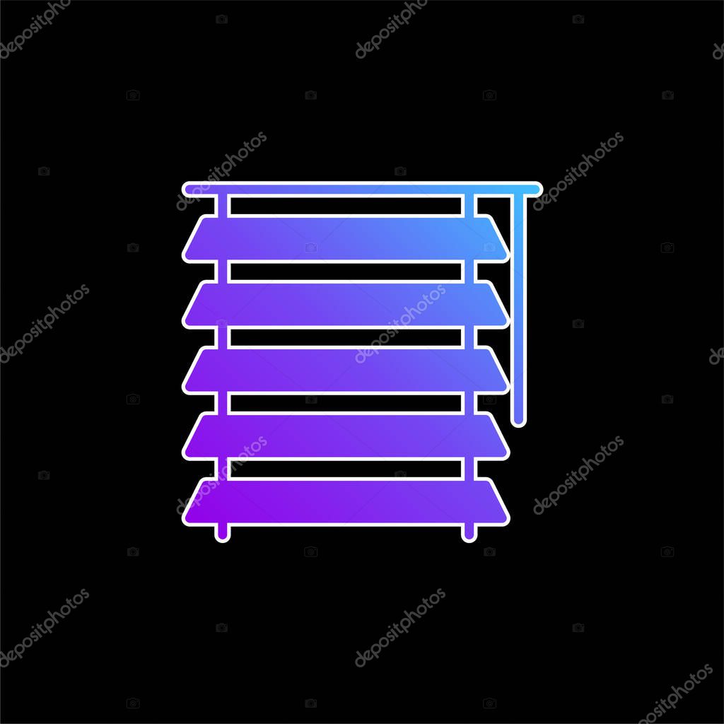 Blind blue gradient vector icon