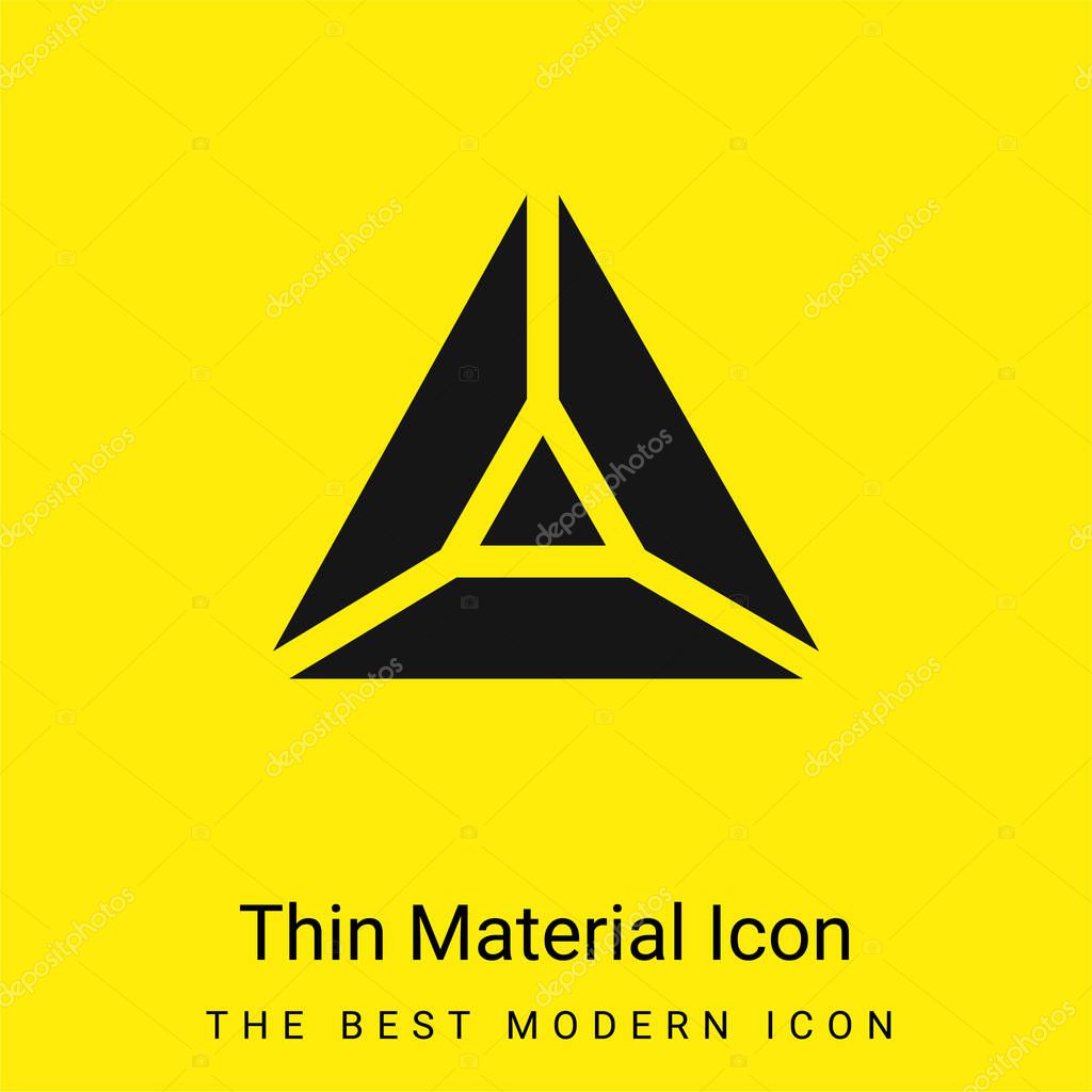 Amethyst minimal bright yellow material icon