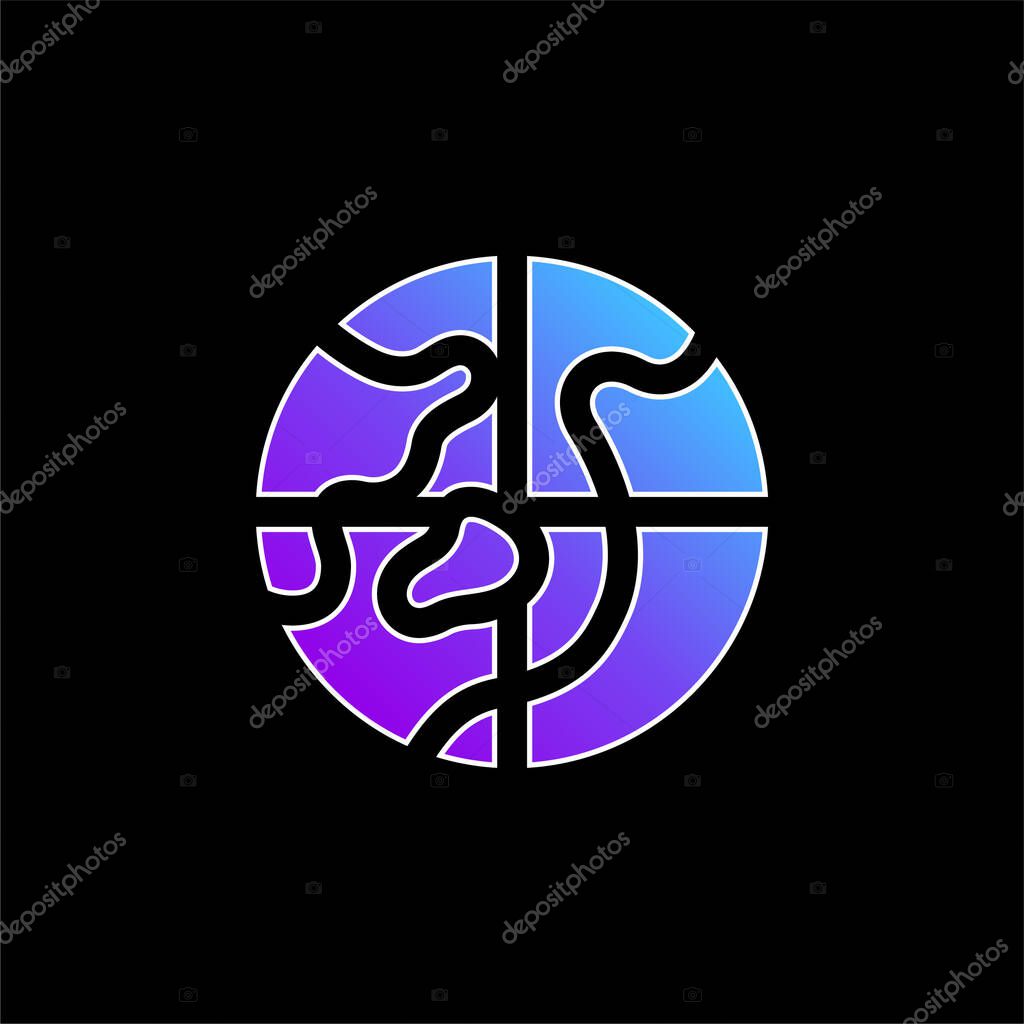 Arctic blue gradient vector icon