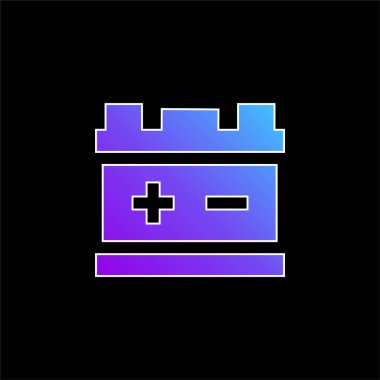 Pil mavi gradyan vektör simgesi