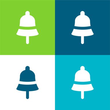 Bell Düz 4 renk simgesi seti