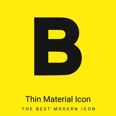 B minimal parlak madde simgesi