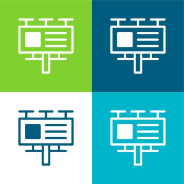 Billboard Düz Renk en az simge seti