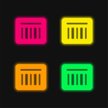 Parlak neon vektör simgesi