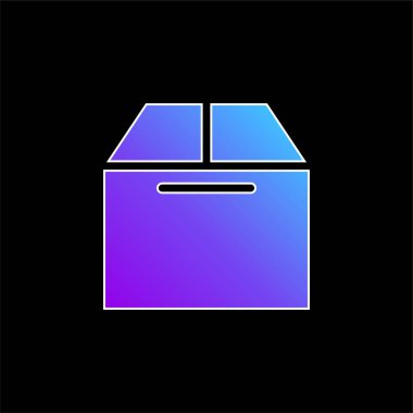 Kutu mavisi gradyan vektör simgesi