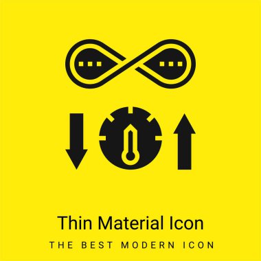 Bandwidth minimal bright yellow material icon clipart