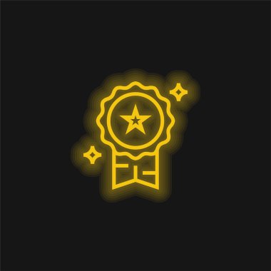 En iyi sarı parlak neon simgesi