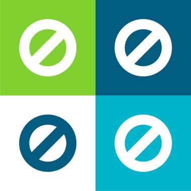 Düz Düz Düz Renk simgesi setini engelle