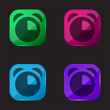 Alarm Saati dört renkli cam simgesi