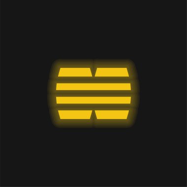 Variller sarı parlak neon ikon