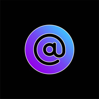 Mavi gradyan vektör simgesinde