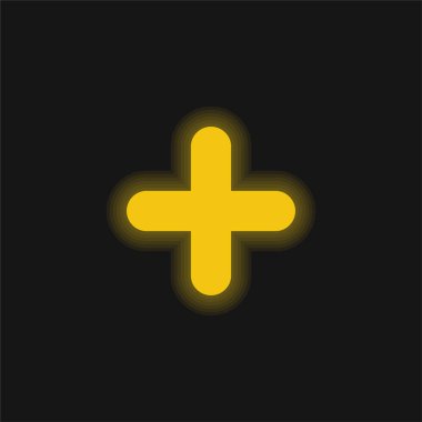 Parlak sarı neon simgesi ekle