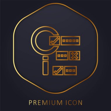 Boolean Arama Altın Hat premium logosu veya simgesi