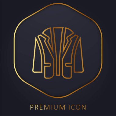 Blazer altın çizgisi prim logosu veya simgesi