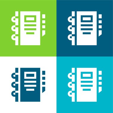 Gündem Düz 4 Renk en küçük simge kümesi