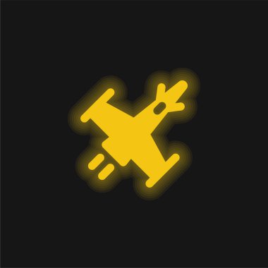 Saldırı Gemisi Sarı Parlayan Neon simgesi