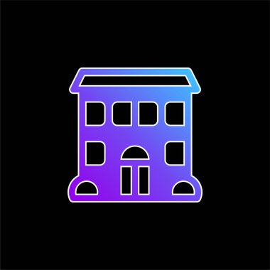 Daire mavi gradyan vektör simgesi