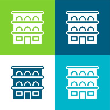 Daire Düz Düz Renk simgesi seti