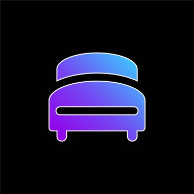 Yatak mavisi gradyan vektör simgesi