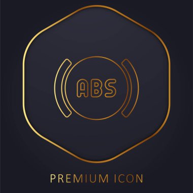 ABS altın çizgi premium logosu veya simgesi