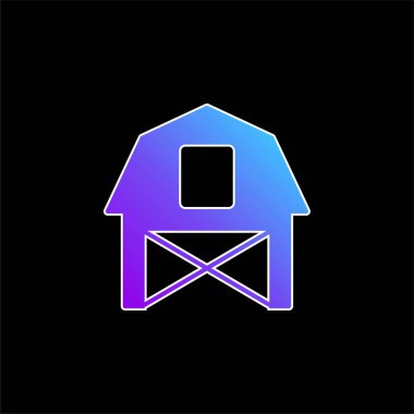 Ahır mavisi gradyan vektör simgesi