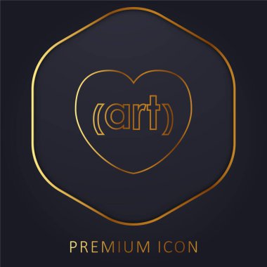 Arte10 Logosu Altın Hat prim logosu veya simgesi