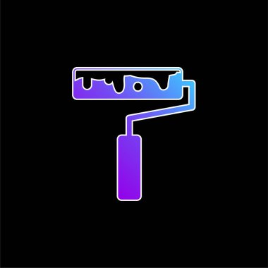 Resim Boyama Mavi Gradyan vektör simgesi