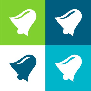 Bell Düz 4 renk simgesi seti