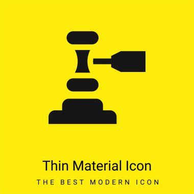 Açık arttırma en az parlak sarı madde simgesi