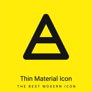 Air Symbol minimal bright yellow material icon clipart
