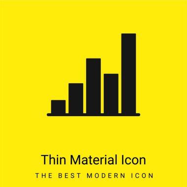 Çubuk Çizelgesi en az sarı malzeme simgesi