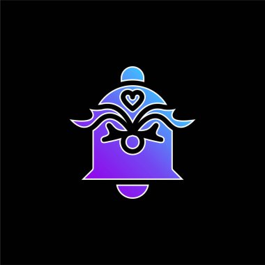 Çan mavisi gradyan vektör simgesi