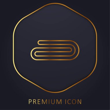 Altın çizgi premium logo ya da simge ekle