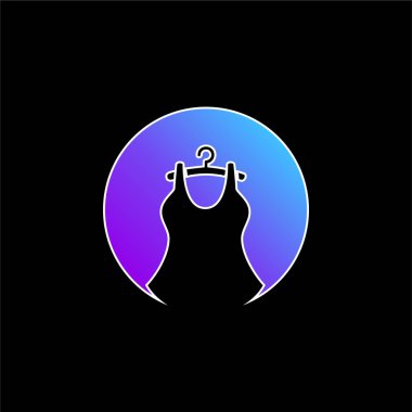 Biçim mavi eğimli vektör simgesi hakkında her şey