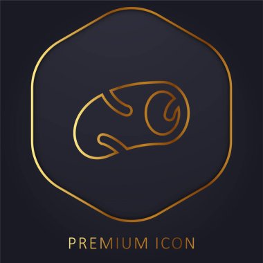 Artery golden line premium logo or icon clipart