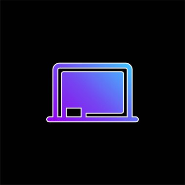 Tahta mavi gradyan vektör simgesi