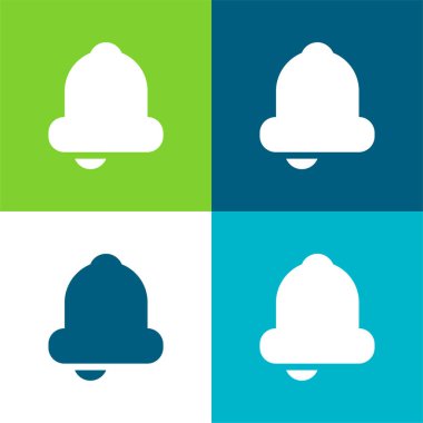 Bell Düz 4 renk simgesi seti