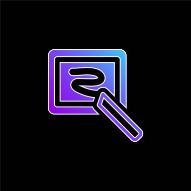 Tebeşir mavisi eğimli karatahta vektör simgesi